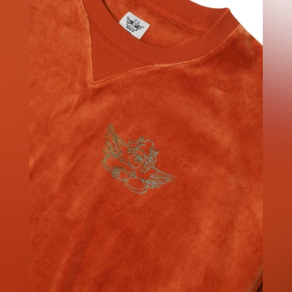Boys Lie Gone Viral Velour Crewneck “Cinnamon” - Picture 6 of 7